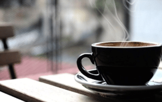 Warm Cup of Coffee Steaming