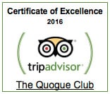 TripAdvisor: Certificate of Excellence 2016